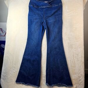 Vanilla Star Flare Jeans XL Women's wide leg denim retro
70s stretch pull on